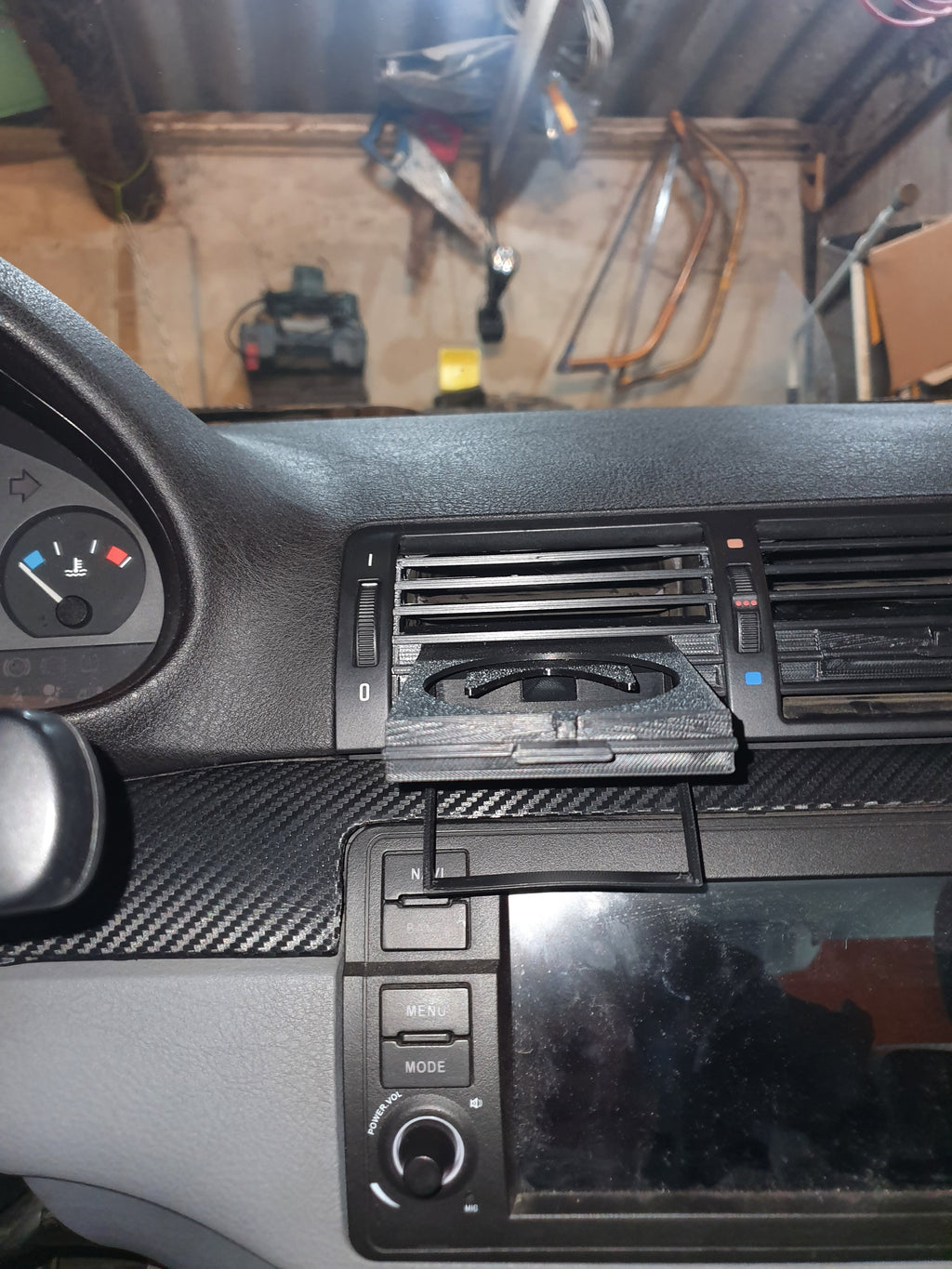 BMW E46 pohártartó szellőző rácsba