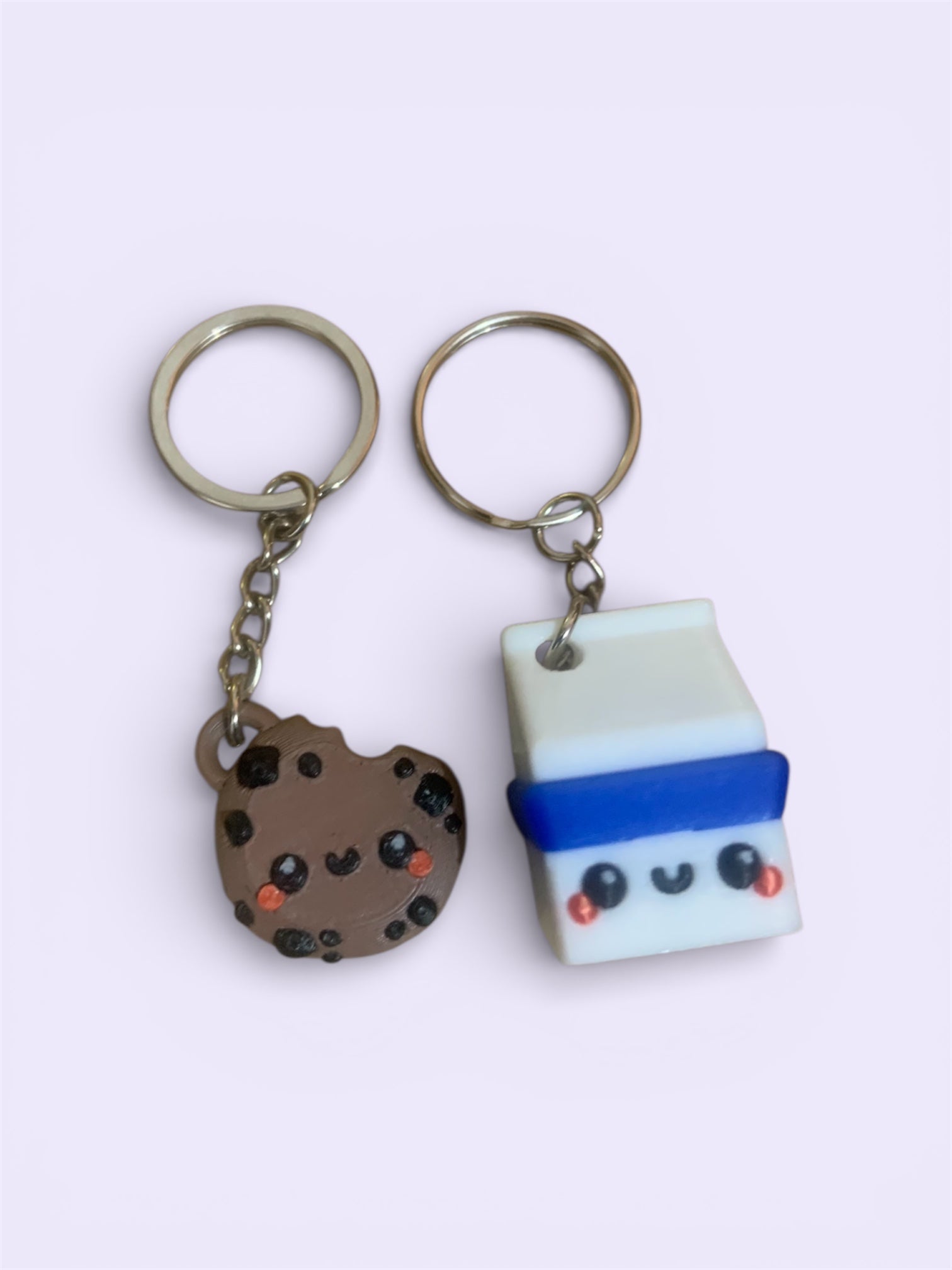 Süti és tej páros kulcstartó